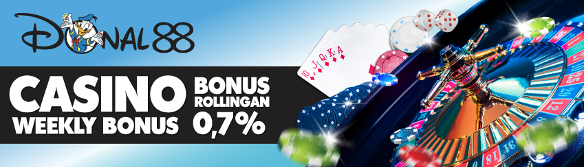 BONUS MINGGUAN ROLLINGAN LIVE CASINO 0,7%